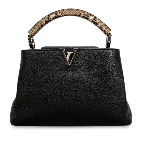 louis vuitton capucines bag bb|louis vuitton capucines python handle.